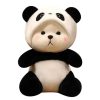 Cuki kapucnis panda plüss