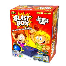   Blast Box Challenge társasjáték – robbanó lufi ügyességi játék