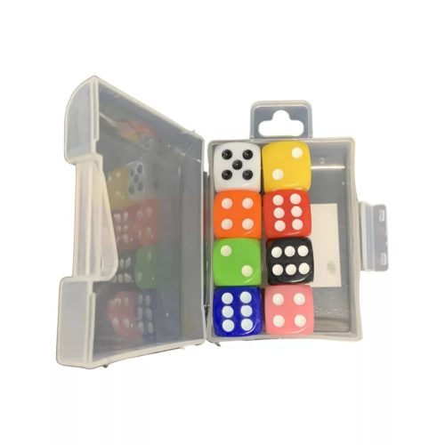 Színes dobókocka szett - 8db