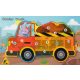 Fa puzzle dömper teherautó - számozott kirakó játék 30×18 cm