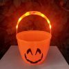 Halloween-i világítós cukorka gyűjtő vödör