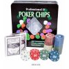 Póker szett 100 zsetonnal - Texas Hold’em készlet dobozban