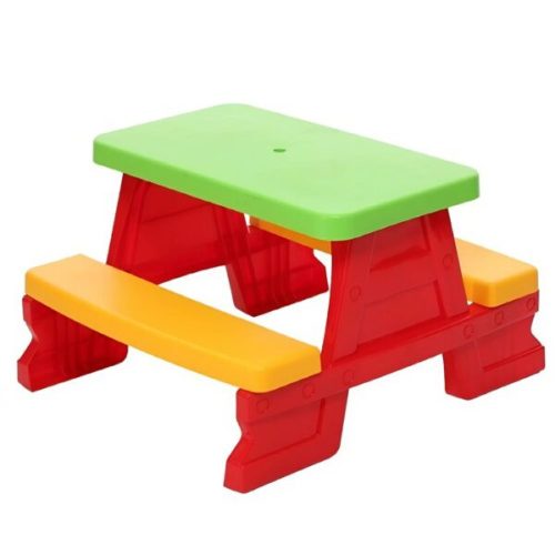 Gyerek színes kertipad és asztal szett