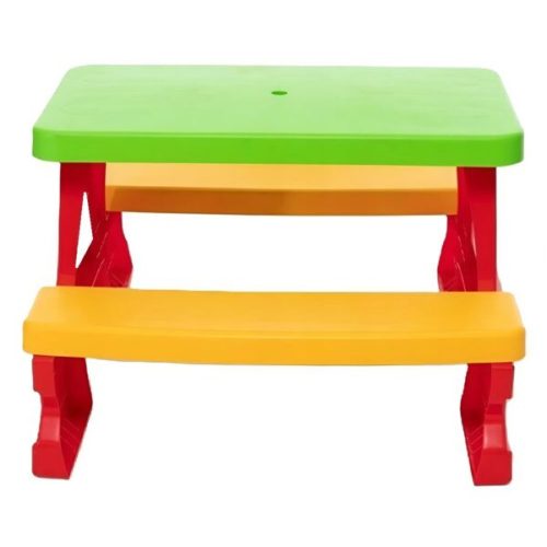 Gyerek színes kertipad és asztal szett