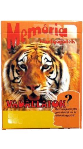 Memóriafejlesztő kártya - vadállatok