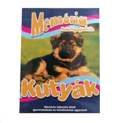 Memóriafejlesztő kártya - kutyák