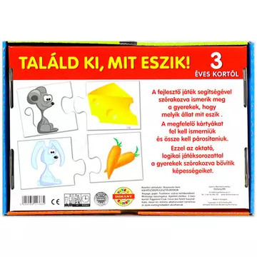 Találd ki, mit eszik fejlesztő kártyák