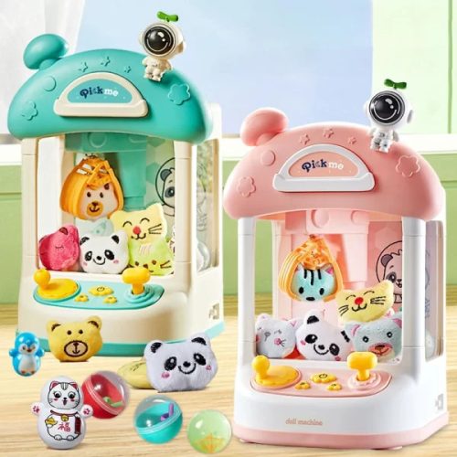 Doll Machine - Mini markológép játékgép kihalásztható plüssállatokkal