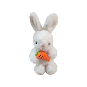 Plüss nyuszi répával 33 cm - aranyos nyúl figura