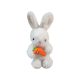 Plüss nyuszi répával 33 cm - aranyos nyúl figura