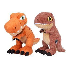   Jurassic World T-Rex plüssfigurák - barna és narancssárga dinoszaurusz