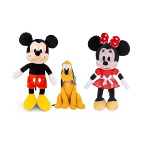   Disney Mickey, Minnie és Plútó plüss szett 3 db-os - eredeti Disney plüssfigurák 40 cm és Plútó 25 cm