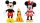 Disney Mickey, Minnie és Plútó plüss szett 3 db-os - eredeti Disney plüssfigurák 40 cm és Plútó 25 cm