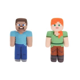   Minecraft Steve és Alex plüss szett 2 db-os - plüssfigurák 35 cm