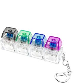   Világítós billentyűzet kulcstartó - 4 gombos stresszoldó fidget játék