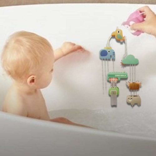 Vízesés babáknak, állatfigurás vízimalom