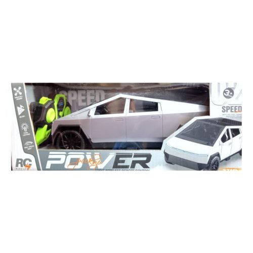 Cybertruck RC autó 27 cm - világító lámpával, hang effekttel
