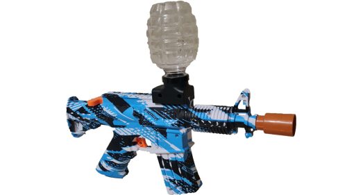 Autómata játékpuska zselés gyolyóval kék/piros