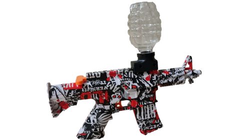 Autómata játékpuska zselés gyolyóval kék/piros