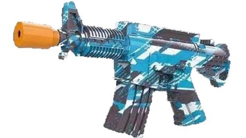 Autómata játékpuska zselés gyolyóval kék/piros