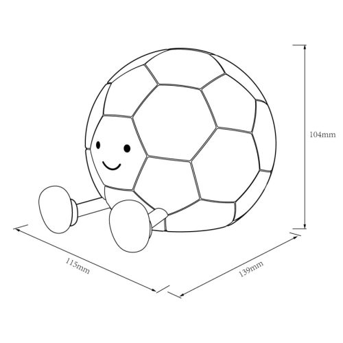 Szilikon érintésvezérléses focilabda éjjeli lámpa