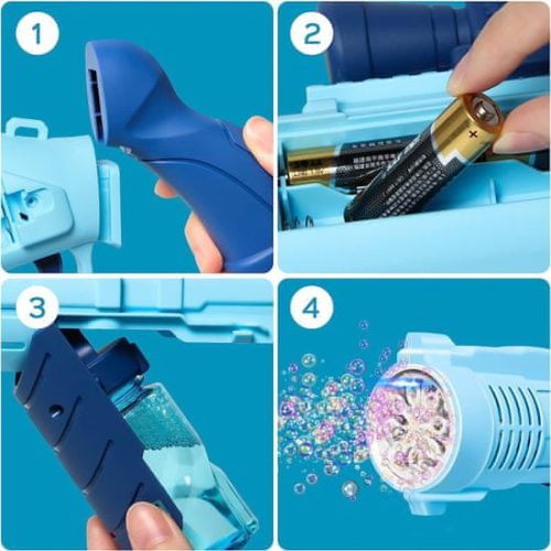 Automata buborékfújó puska