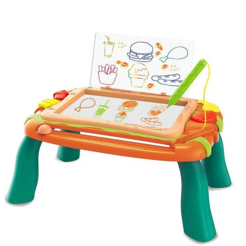 2 az 1-ben oktatóasztal  rajzoláshoz és építéshez