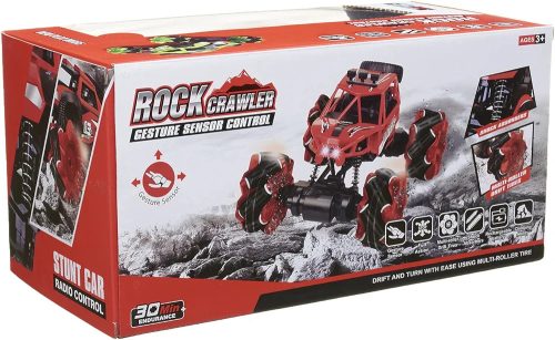 Sziklalánctalpas kaszkadőr autó gesztusérzékelővel és távirányítóval