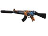 Gélgolyós automata MP5 játék fegyver akkumulátoros gel blaster füst és fény effekttel