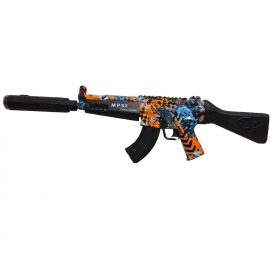   Gélgolyós automata MP5 játék fegyver akkumulátoros gel blaster füst és fény effekttel