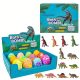 Dinótojás fürdőbomba meglepetés dinoszaurusszal - színes, pezsgő fürdőjáték