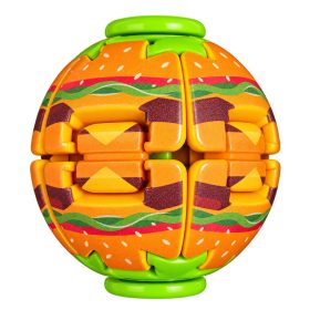   Hamburger mintás Fidget Rotate Ball - forgó ügyességi játék