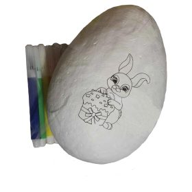 Nagy húsvéti festhető hungarocell tojás filctollakkal