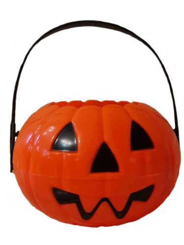 Tök alakú halloween-i cukorkagyűjtő vödör