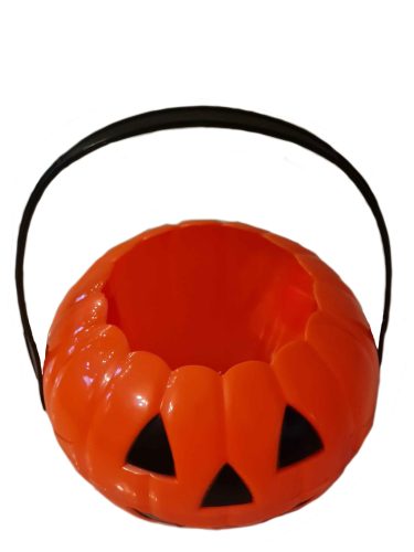 Tök alakú halloween-i cukorkagyűjtő vödör