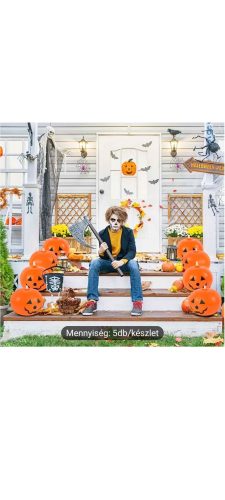 Felfújható tök halloweenre