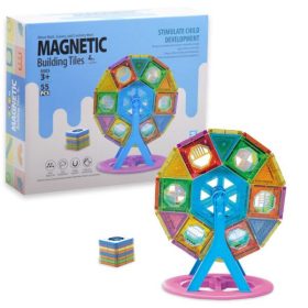   Óriáskerék építőkészlet mágneses elemekből  - 55 részes építőjáték