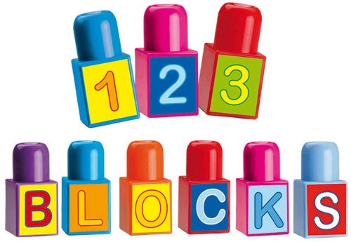 ABC - Számok műanyag építőelemek