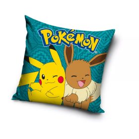   Pokémon Pikachu és Eevee díszpárna 38×38 cm - puha gyerekpárna