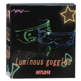 LEDes party szemüveg