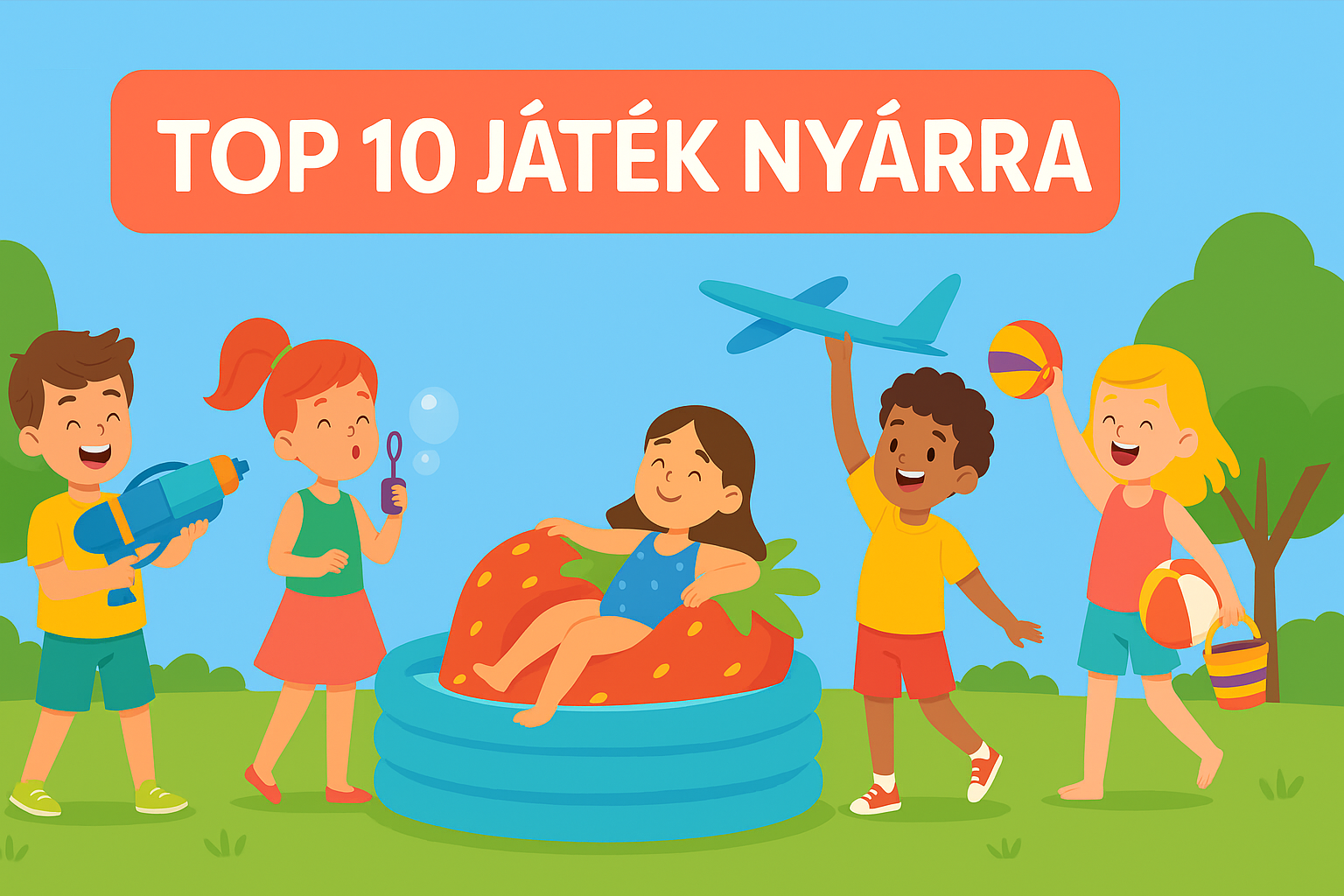 TOP 10 nyári játék gyerekeknek – Ezek a legnépszerűbb strandjátékok 2025 nyarára!